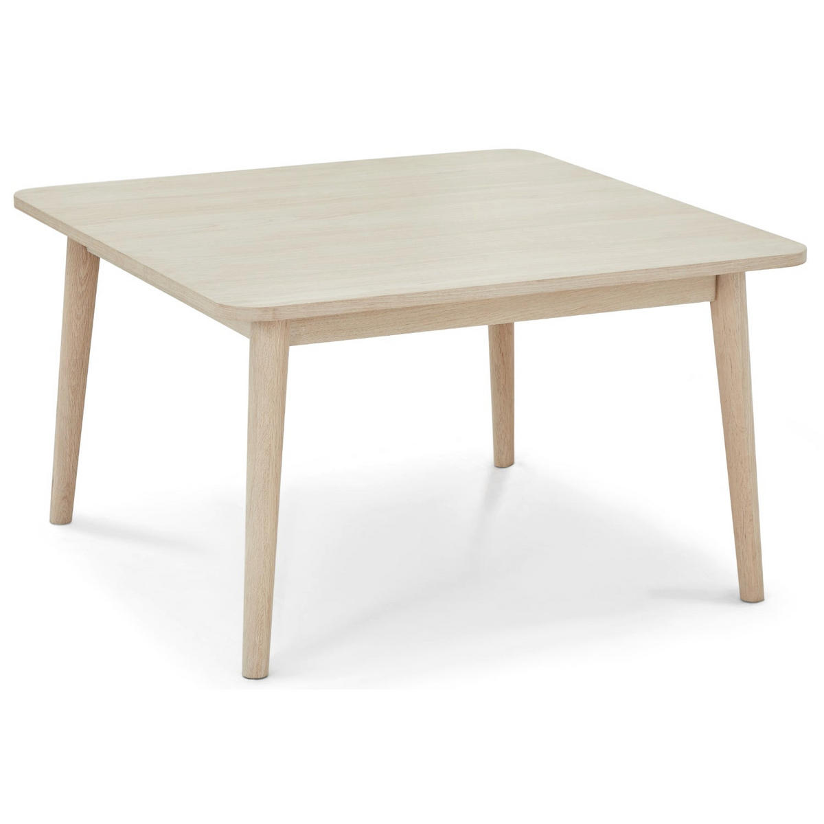 COUCHTISCH quadratisch Eiche massiv 90/90/52 cm - Beige, Holz (90/90/52cm) - Furnhouse