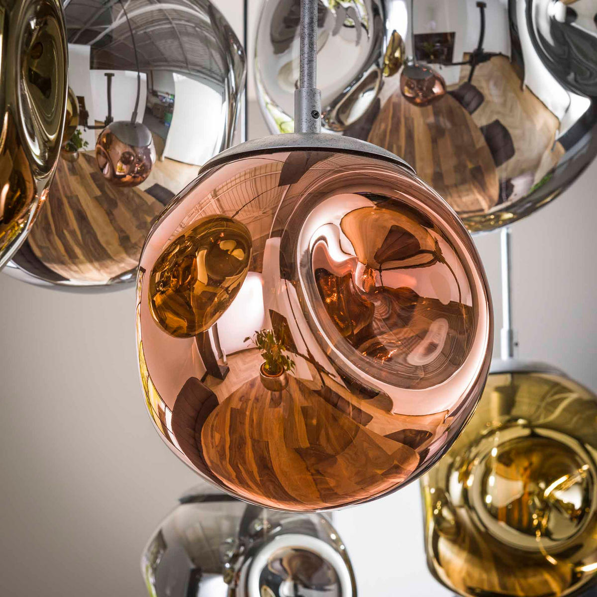 HÄNGELEUCHTE Stellar Gold 50/145/ 150 cm - Goldfarben, Glas (50/145/150cm) - Hoyz Collection