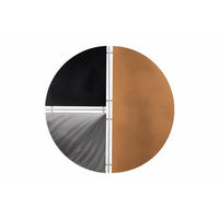 WANDDEKO Schwarz 60/60 cm - Schwarz, Metall (2/60/5cm) - KUNSTLOFT