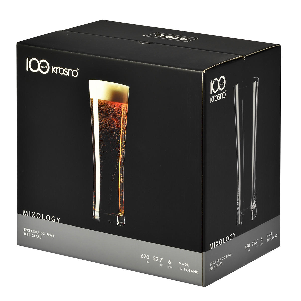 BIERGLÄSER Mixology, 6er-Set, 500 ml - Transparent, Glas (0.5L) - Krosno Glass