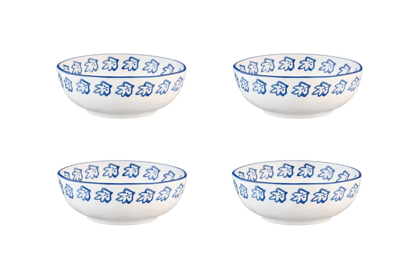 SCHALEN Napoli Ø17,5cm - 4er-Set - Zitrusfrucht - Weiß, Keramik (17.5cm) - Björn