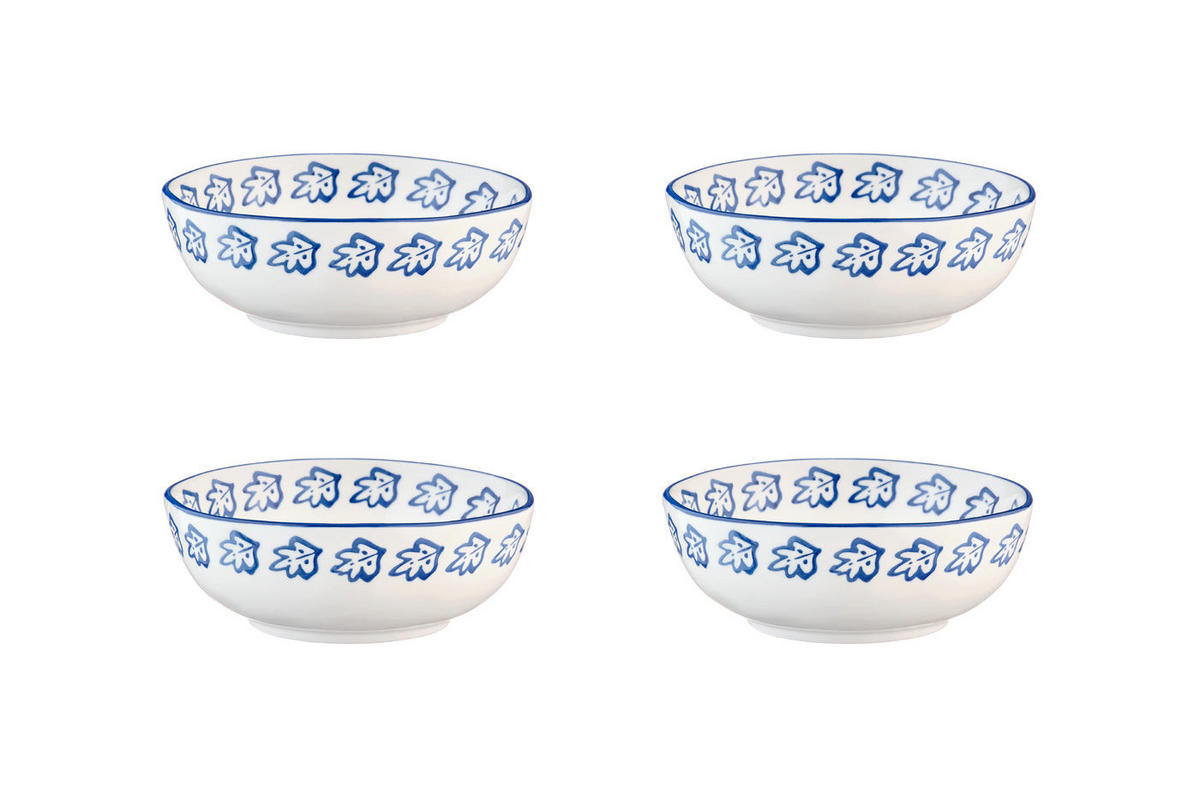 SCHALEN Napoli Ø17,5cm - 4er-Set - Zitrusfrucht - Weiß, Keramik (17.5cm) - Björn