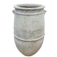 TOPF Tony Grau 58/58/95cm - Grau, Keramik (95cm) - PTMD Collection