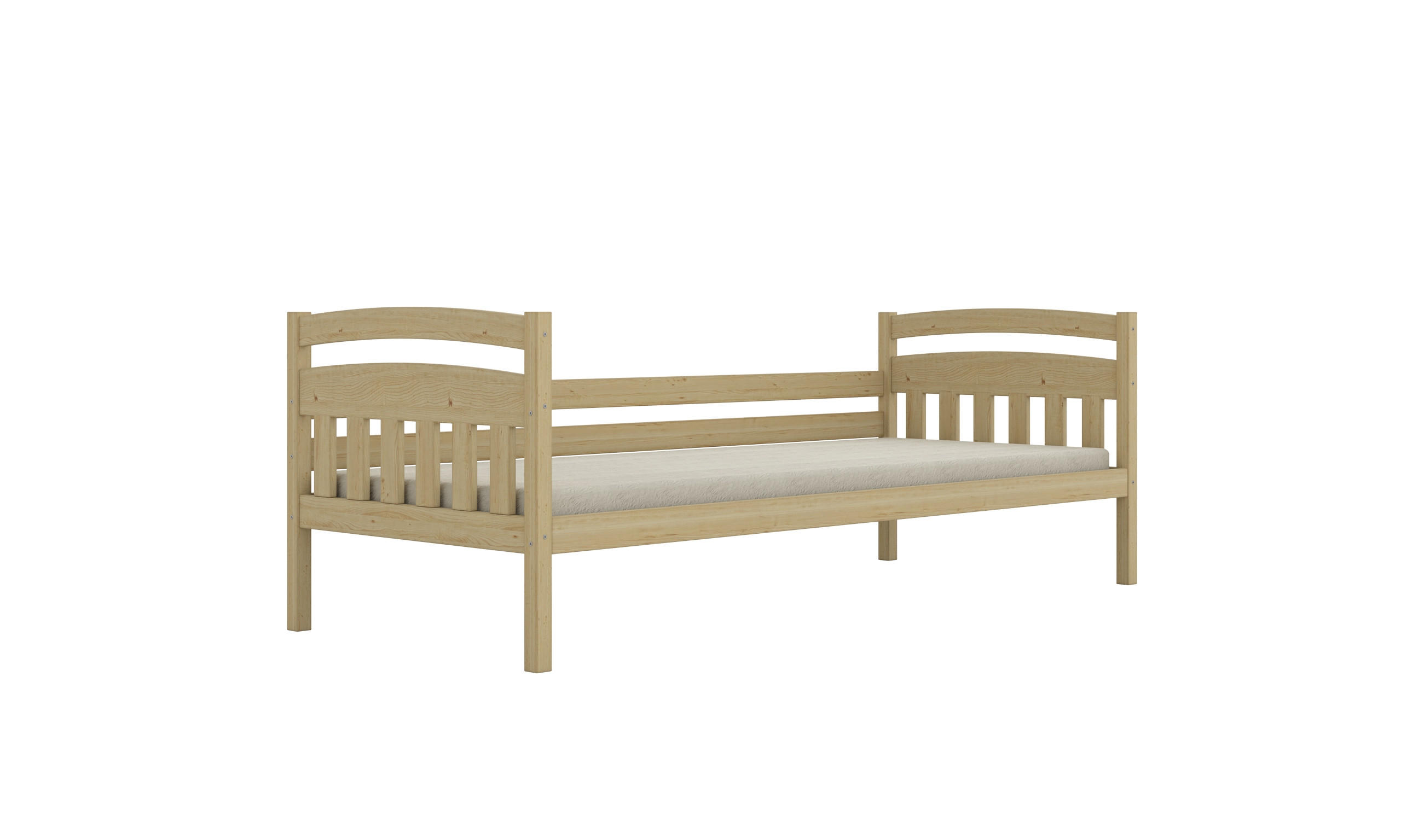 KINDERBETT Tosia ohne Matratze 90/200 Natur unlackiert 90/200 - Sonoma Eiche, Holz (90/200cm) - RAUMHIRSCH FURNITURE