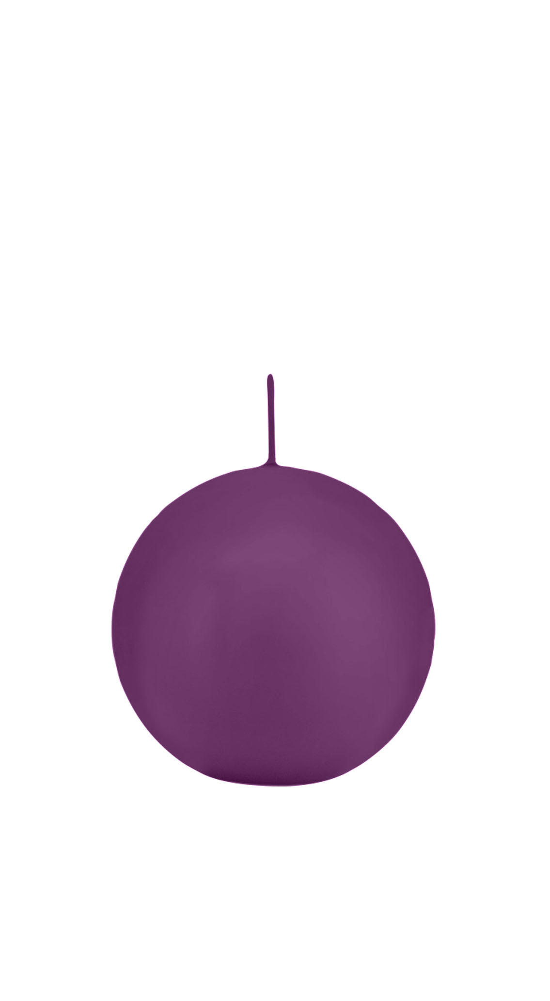 KUGELKERZEN Brombeere Ø 70 mm, 12 Stück - Brombeere, Paraffin (7/7/7cm) - Wiedemann Kerzen