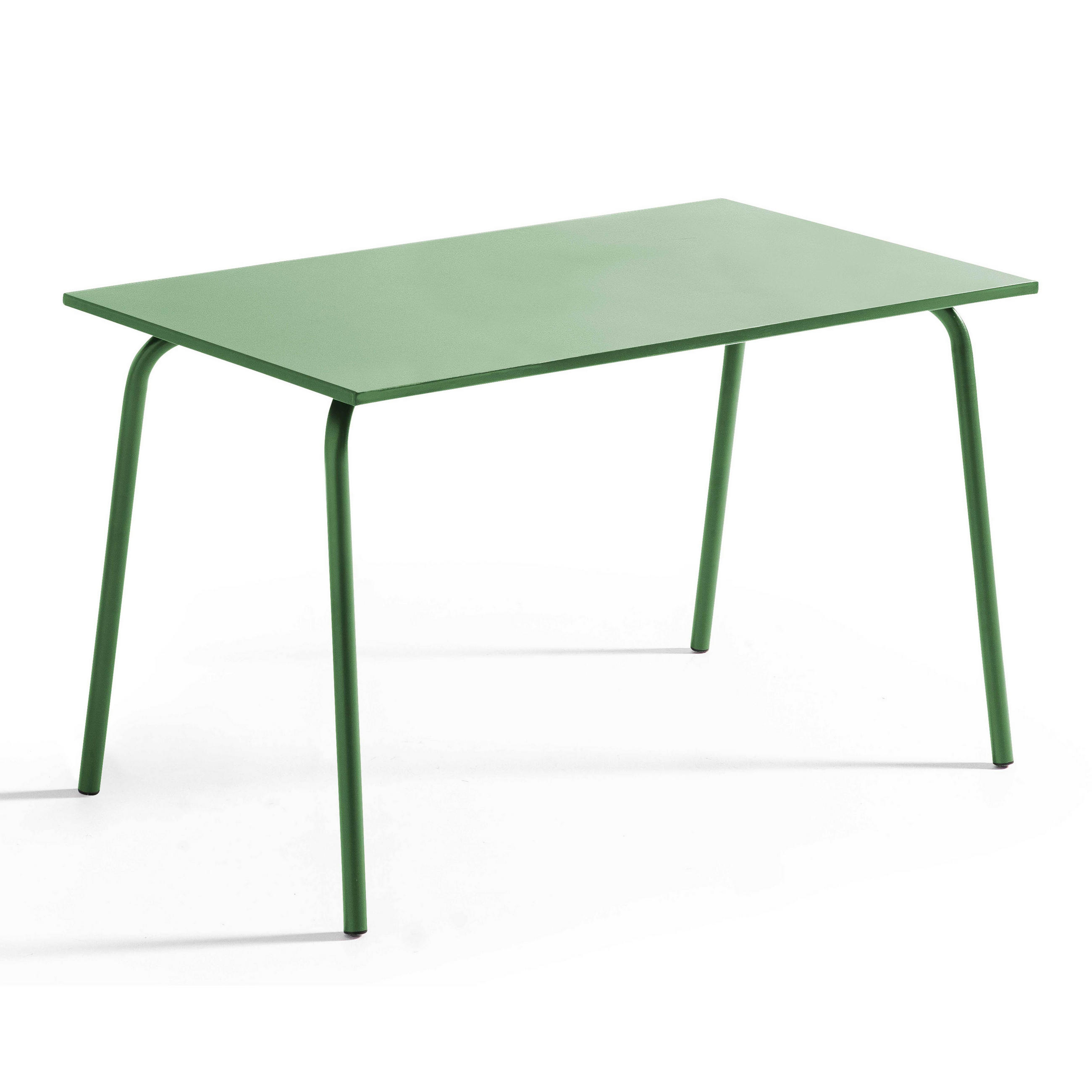 GARTENTISCH , Kaktusgrünen - Dunkelgrün, Metall (120/70/72cm) - Oviala