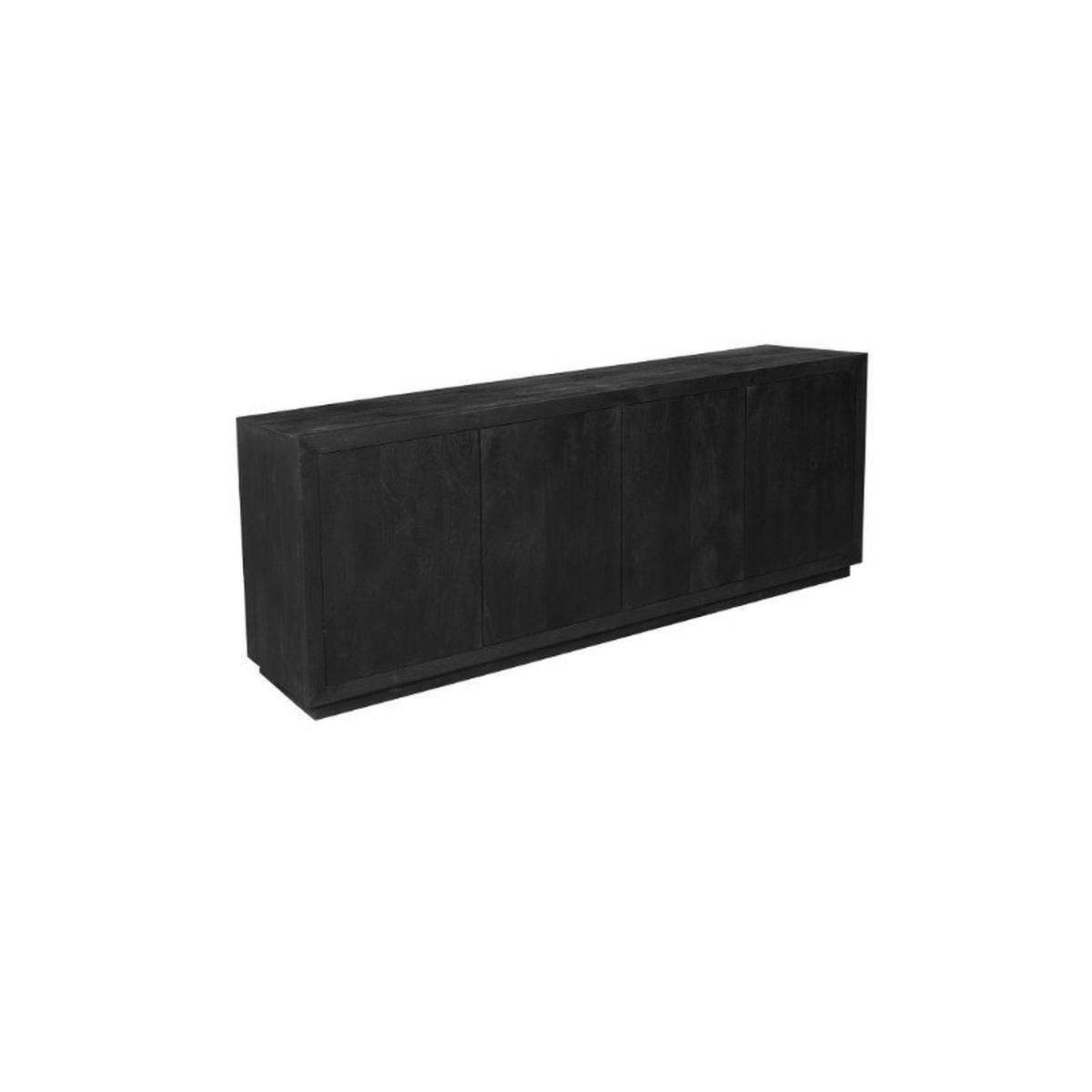 SIDEBOARD Brussel Schwarz 45/200/80 cm - Schwarz, Holz (200/80/45cm) - Starfurn