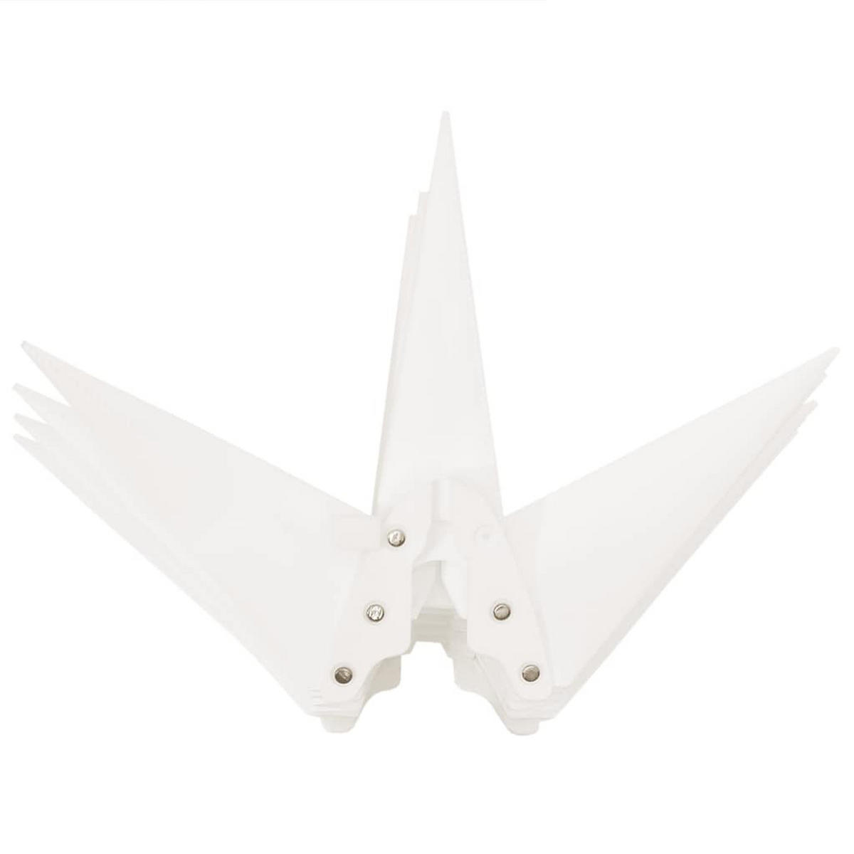 WEIHNACHTSSTERN LED Mit Erdspiess Faltbar Weiss 57 Cm - Weiß, Kunststoff (58/138/58cm) - vidaXL