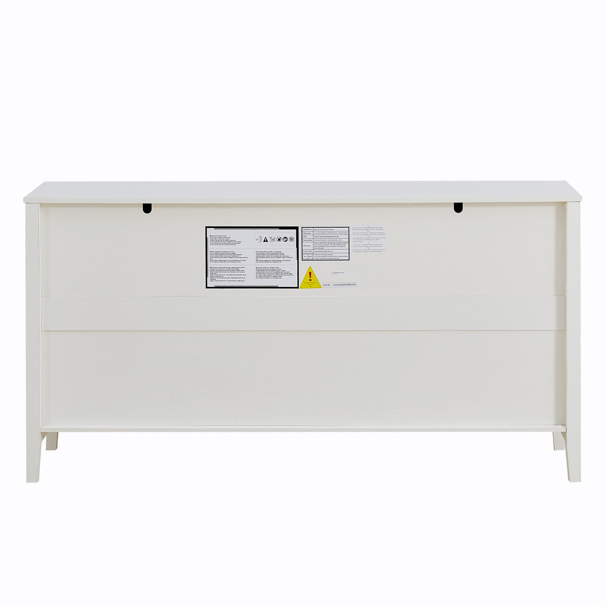 SIDEBOARD DE-37556 160/40/82 cm mit 2 Schubladen und 4 Türen Weiß - Weiß, Holzwerkstoff (160/82/40cm) - ComfortXL