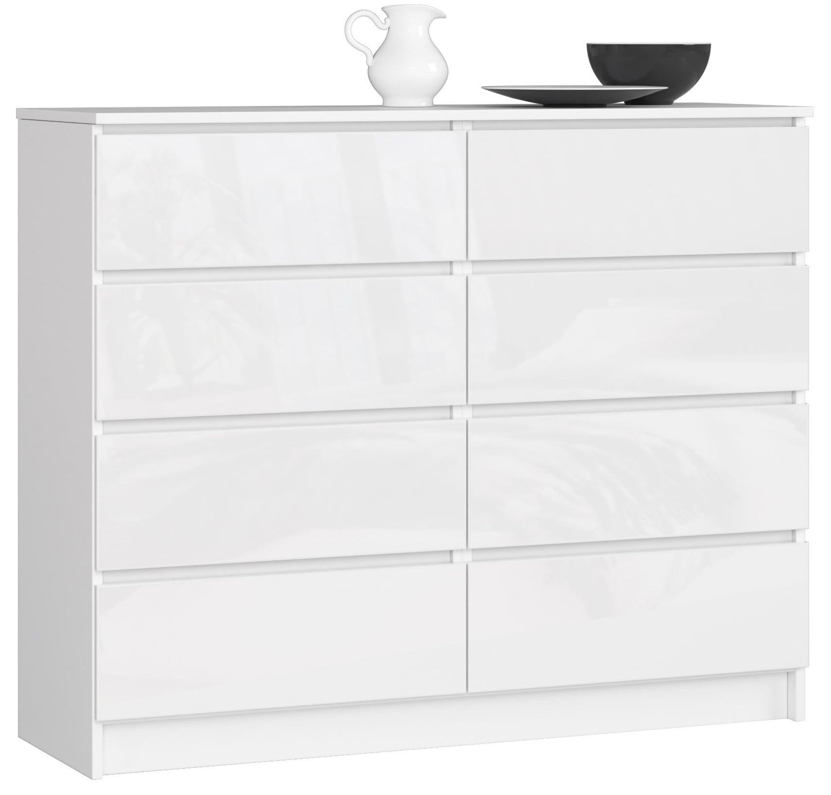 RAUMHIRSCH FURNITURE KOMODA bílá, bílá lesklá 99/120/40