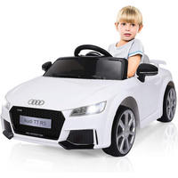 KINDERAUTO Audi 12V Weiß - Weiß, Kunststoff (63.5/45.5/104cm) - COSTWAY