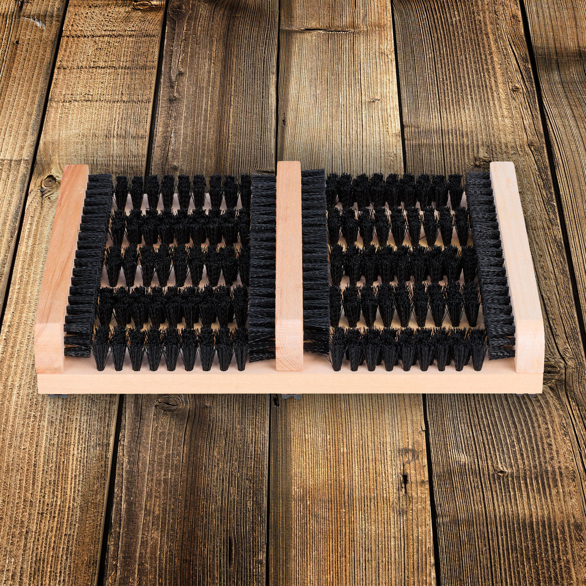 SCHUHABSTREIFER - Hellbraun, Holz/Kunststoff (36/5.5/26cm) - Relaxdays