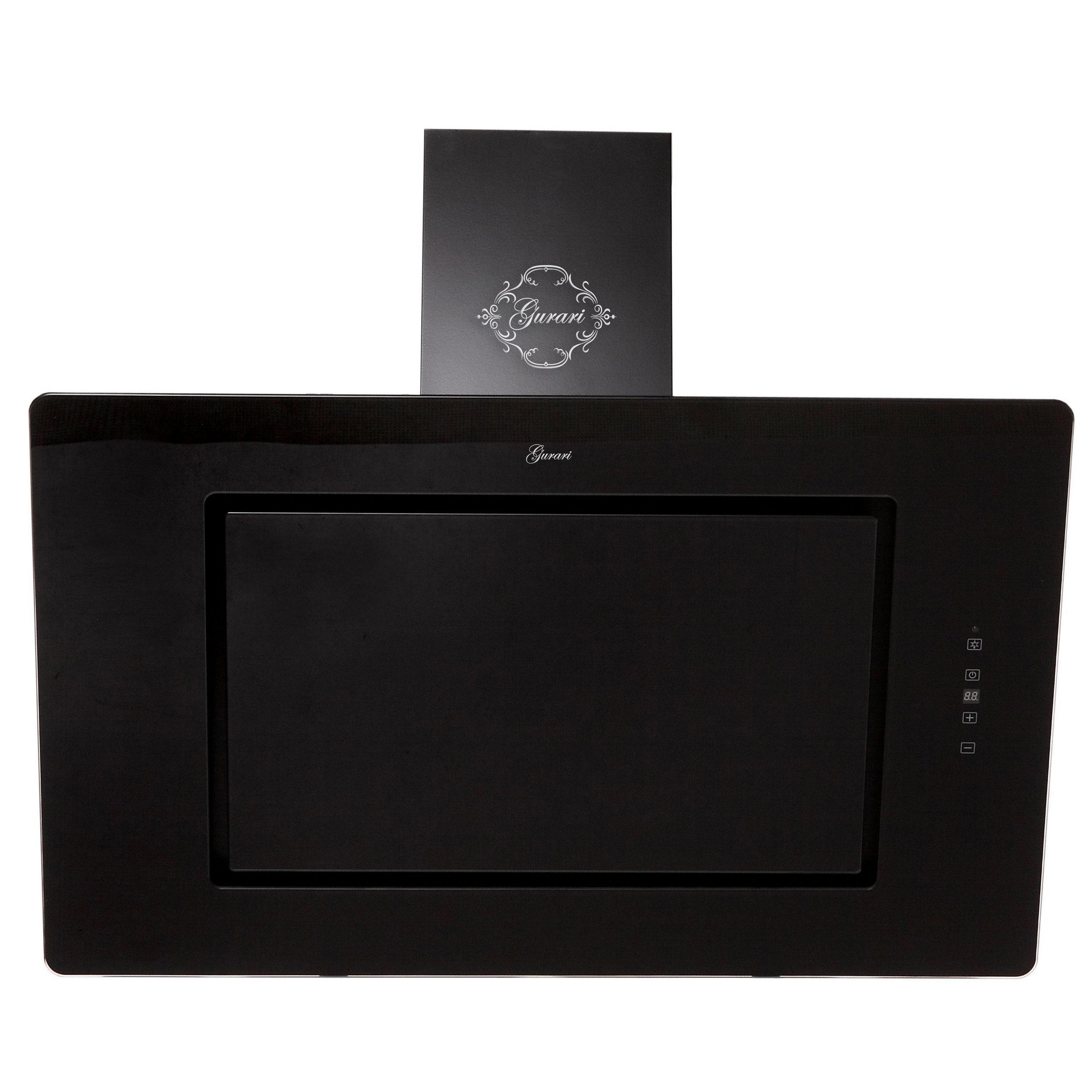 DUNSTABZUGSHAUBE GCH S 155 90 BL Prime + Umluftset, 90 cm Schwarz - Schwarz, Metall (90/103.5/40.5cm) - Gurari