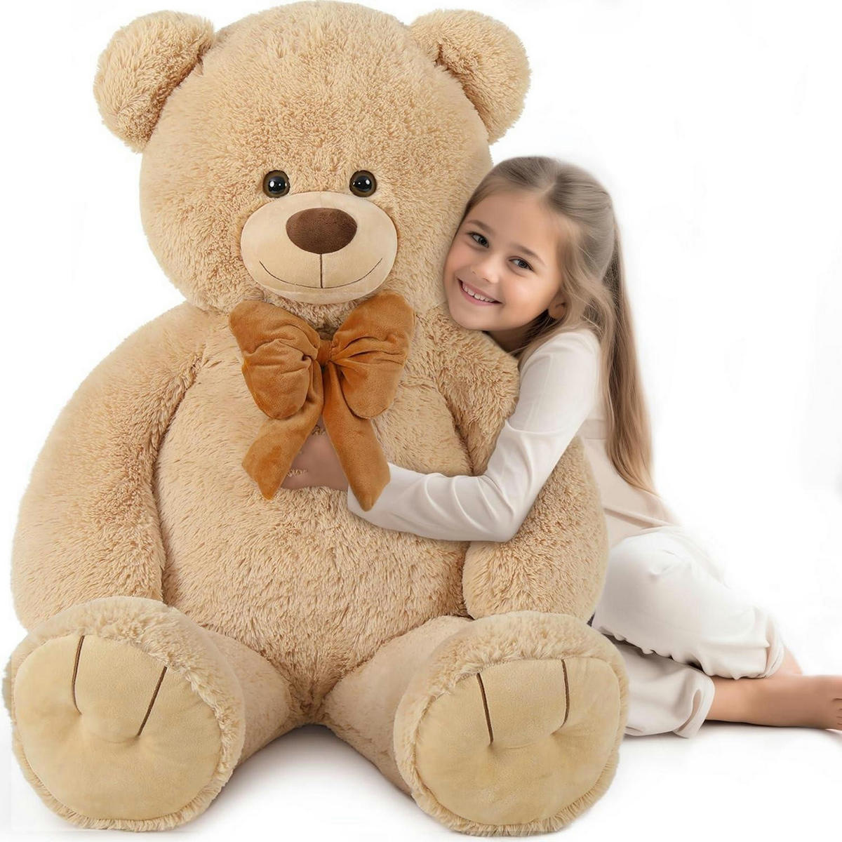 STOFFTIER Teddybär 120 cm Braun - Braun, Textil (90/120cm)