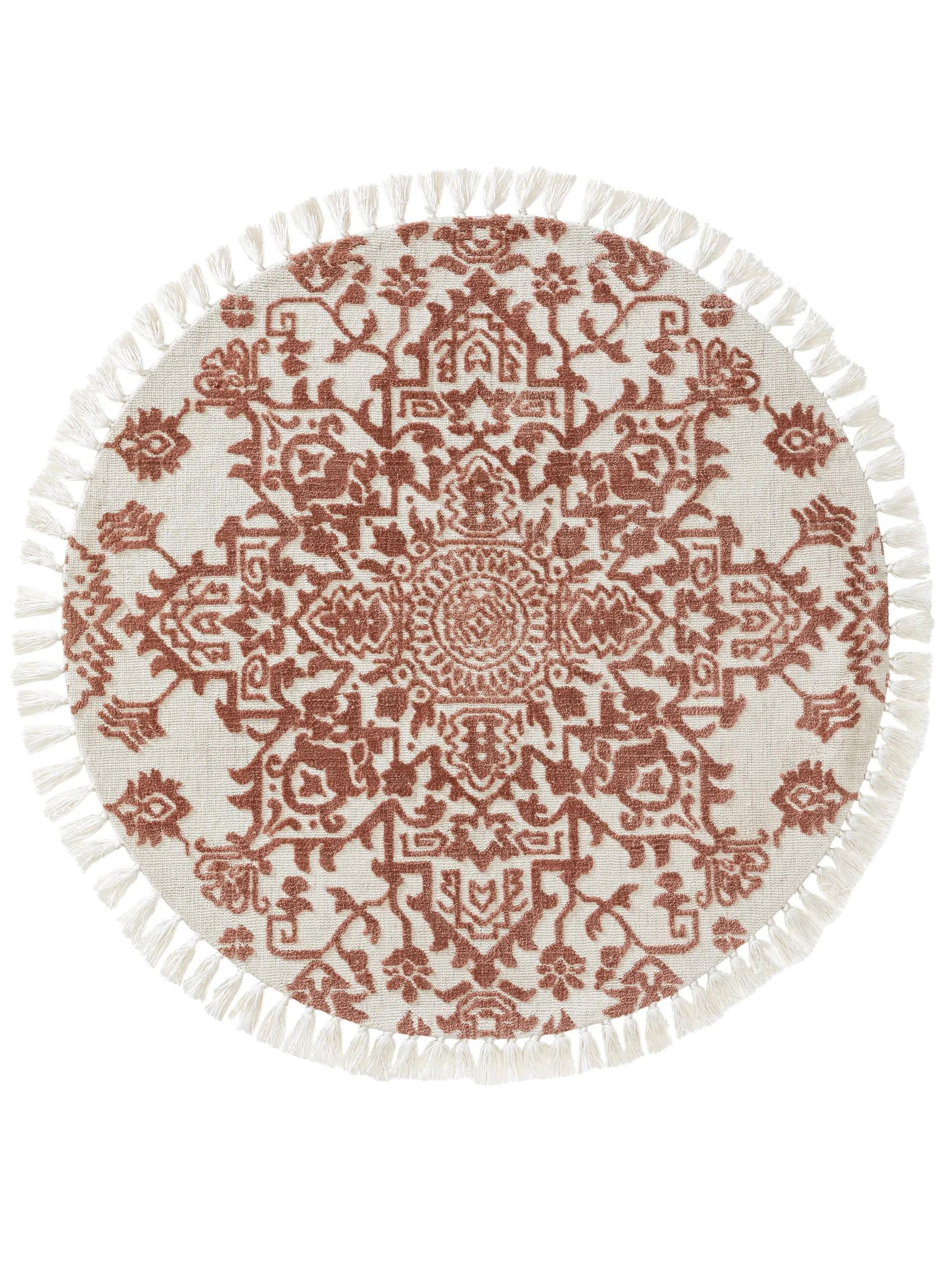 TEPPICH rund Elias Terracotta ø 150 cm rund - Terracotta, Textil (150/150cm) - benuta Nest