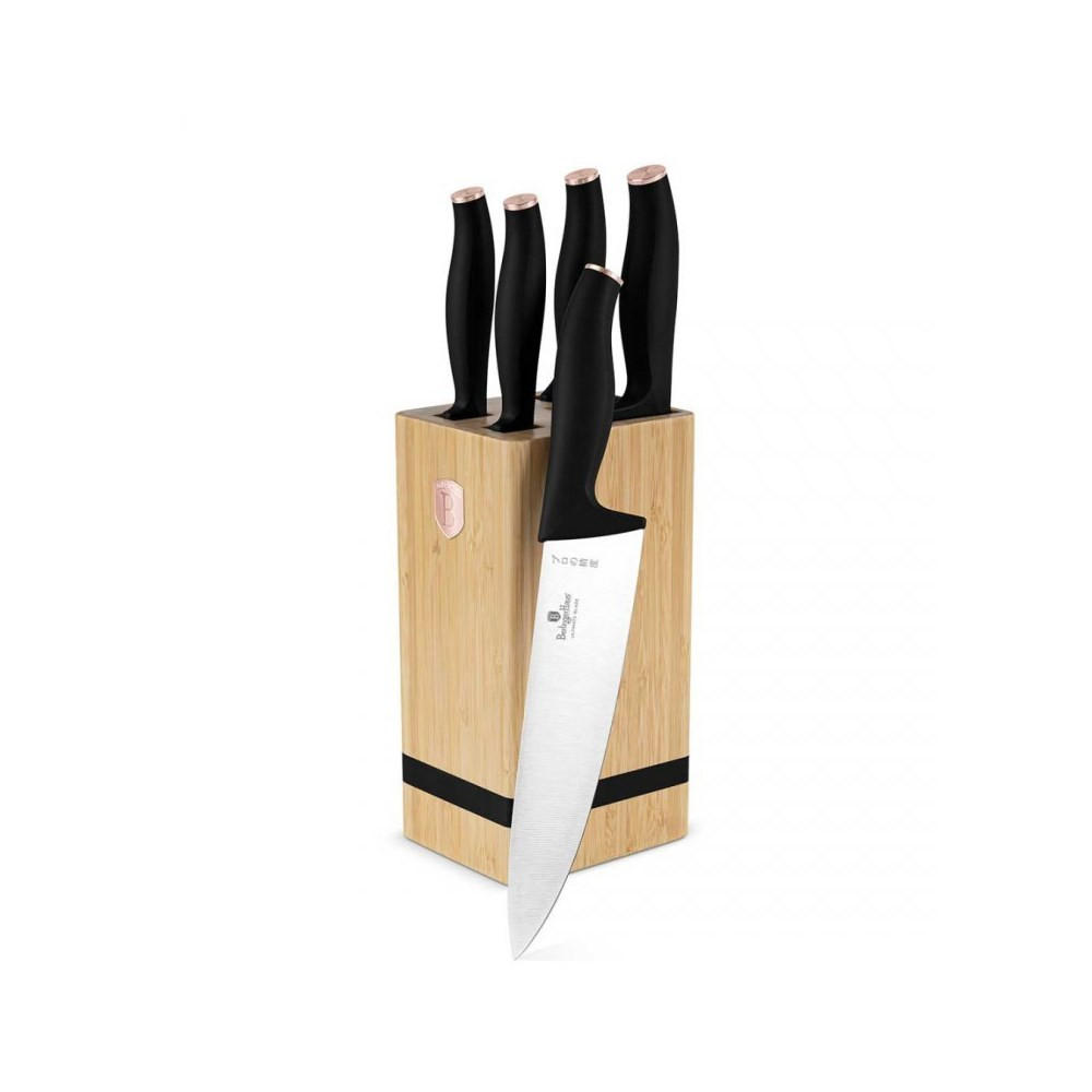 MESSERSET Silber 30/20/30 cm BH2970 - Silberfarben, Holz - Berlinger Haus