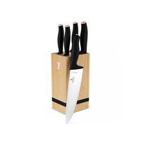 MESSERSET Silber 30/20/30 cm BH2970 - Silberfarben, Holz - Berlinger Haus