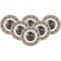 FRÜHSTÜCKSTELLER Audun Ferme weiß-grau-gelb ø 21,6 cm 6er Set - Gelb/Weiß, Keramik (21.6cm) - Villeroy & Boch