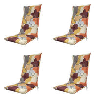 GARTENSTUHLKISSEN Grafi 123/50 cm 4er-Set - Currygelb/Aubergine, Textil (50/7/123cm) - Madison