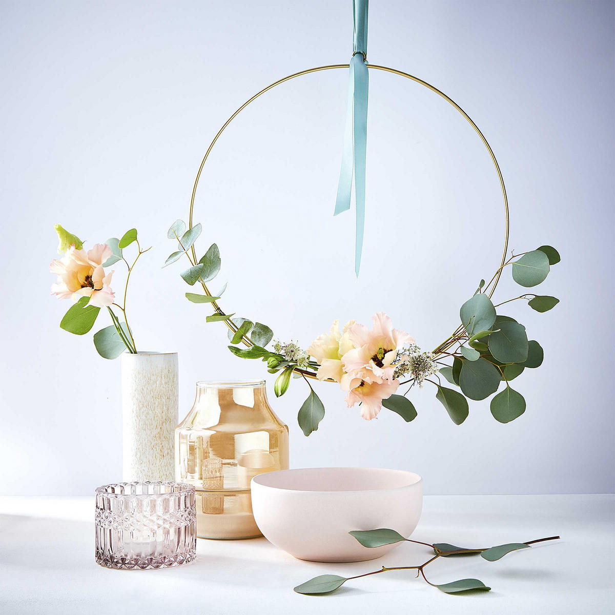 DEKO-RING (12er Set) Luna - Goldfarben, Metall (30/30/30cm) - Butlers