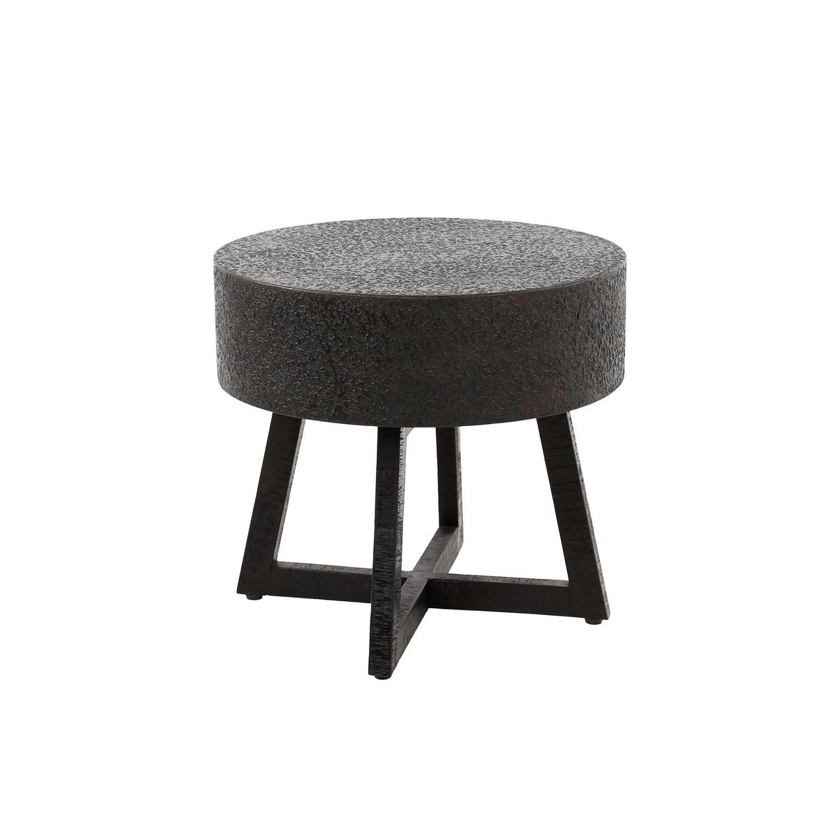 COUCHTISCH Ferro Schwarz 50/50/47 cm - Schwarz, Holz (50/50/47cm) - Hoyz Collection