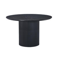 ESSTISCH CAMILLO - Dark Oak, 120 cm - Schwarz, Holzwerkstoff/Textil (120/120/75cm) - Home Deluxe
