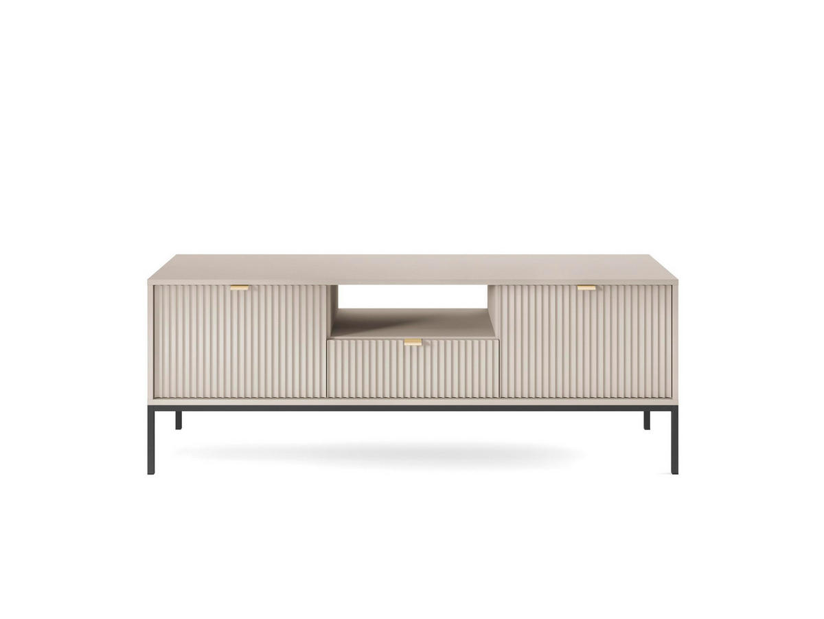 TV-SCHRANK Font 154x56x39 cm - Lowboard mit Stauraum - Tv Ständer aus Laminierter Spanplatte - Beige Kaschmir - Beige, Holzwerkstoff (154/56/39cm) - Chilly