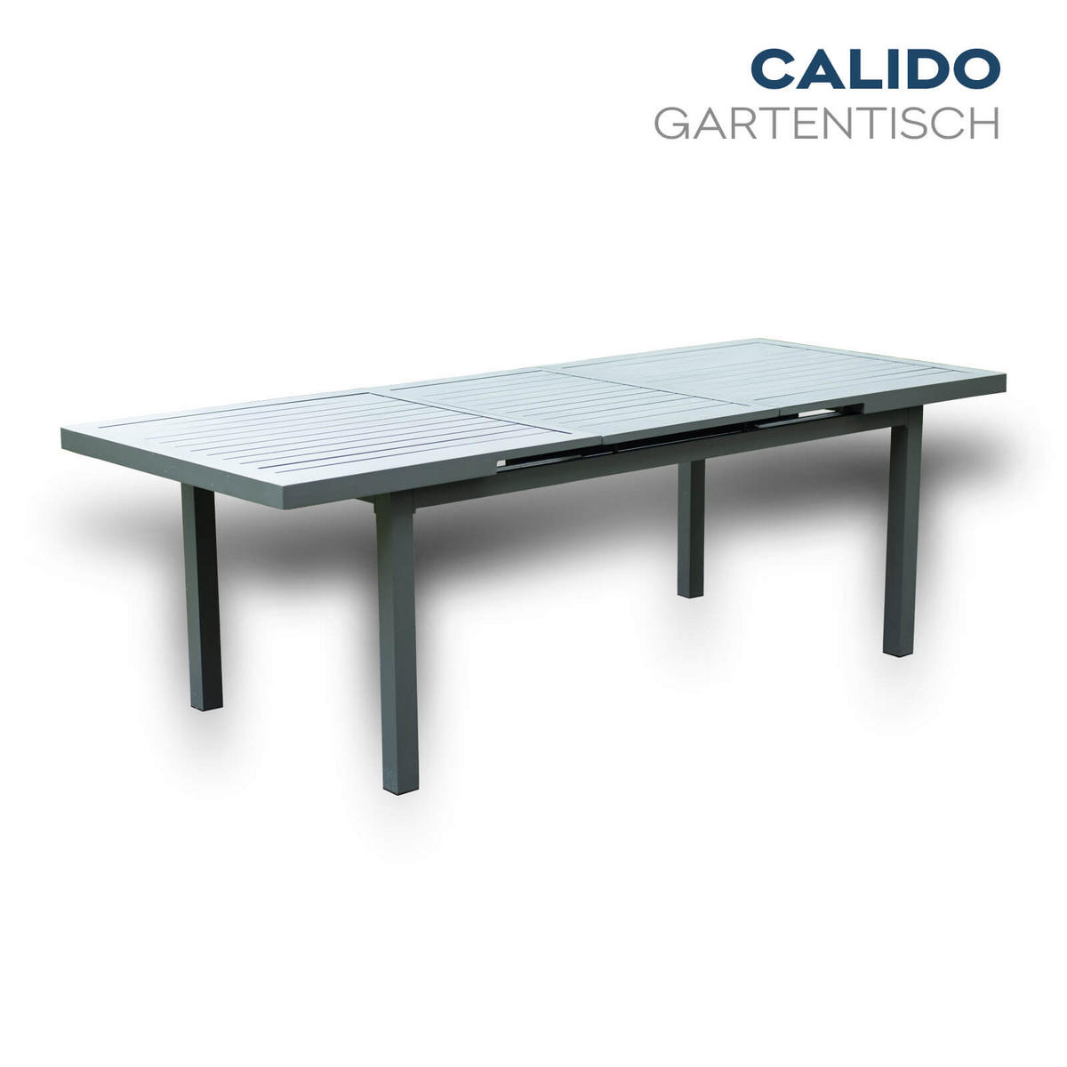 SITZGRUPPE CALIDO MADERA - 9 tlg. - Anthrazit, Metall - Home Deluxe