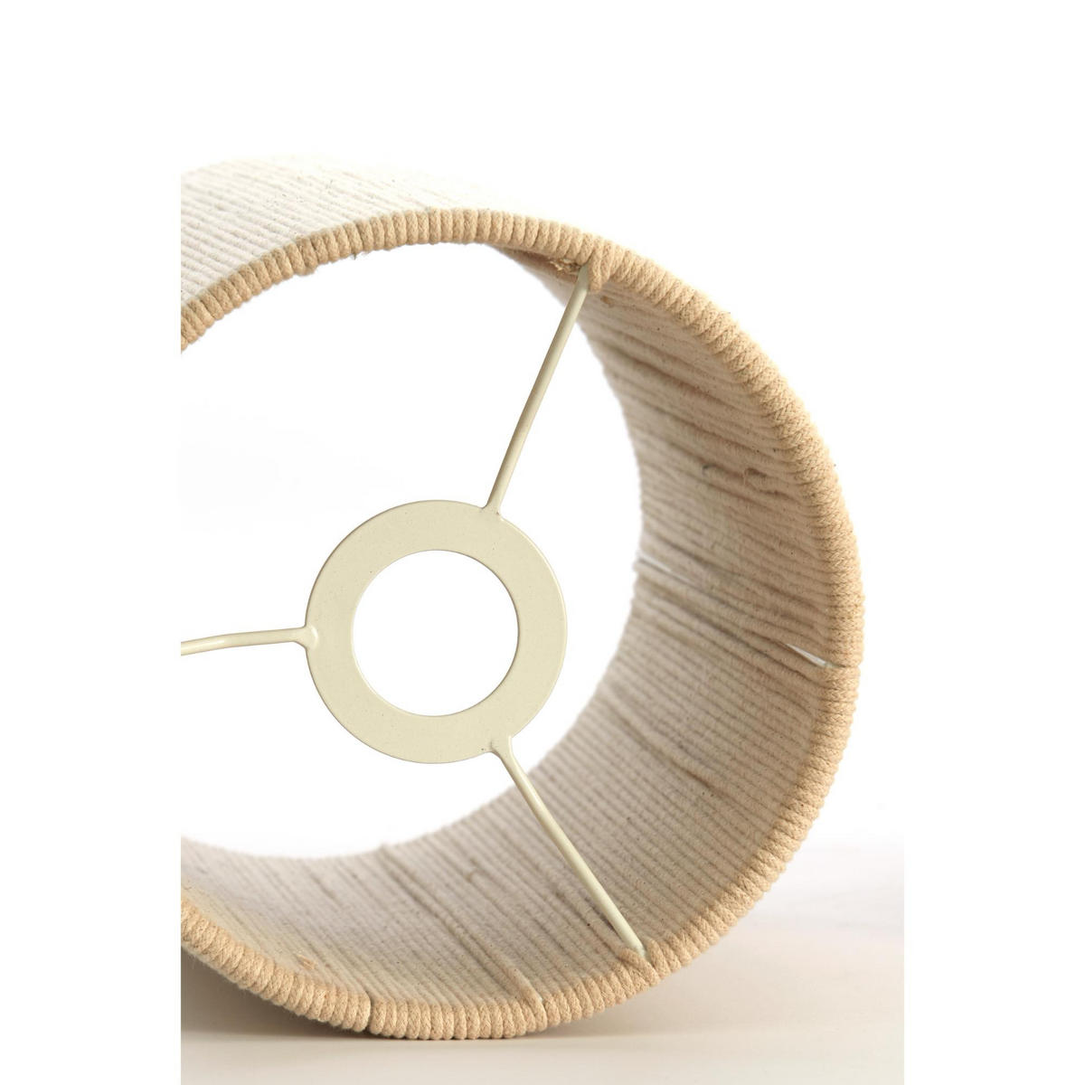 LAMPENSCHIRM - Weiß - 20/20/30 cm - Weiß, Textil (20/20/30cm) - Light & Living
