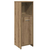 BADSCHRANK Artisan-Eiche 30/30/95 Cm Holzwerkstoff - Braun, Holzwerkstoff (30/95/30cm) - vidaXL