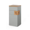MIDISCHRANK Eden Grau/Artisan 40 x 84 cm - Hellgrau/Grau, Holzwerkstoff (40/84/37cm) - Vicco
