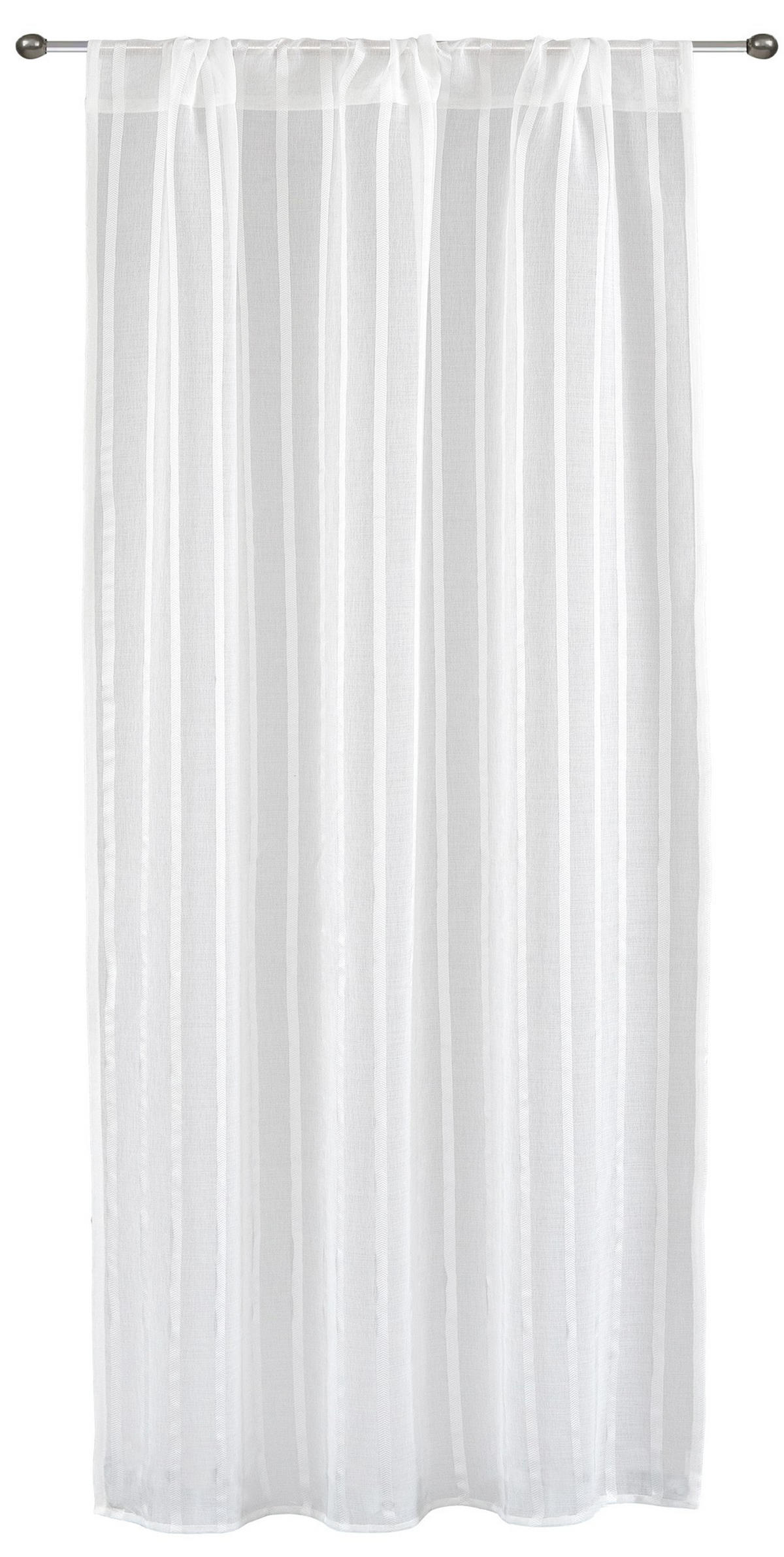 VORHANG Zion - Weiß, Textil (140/1/300cm) - home&you