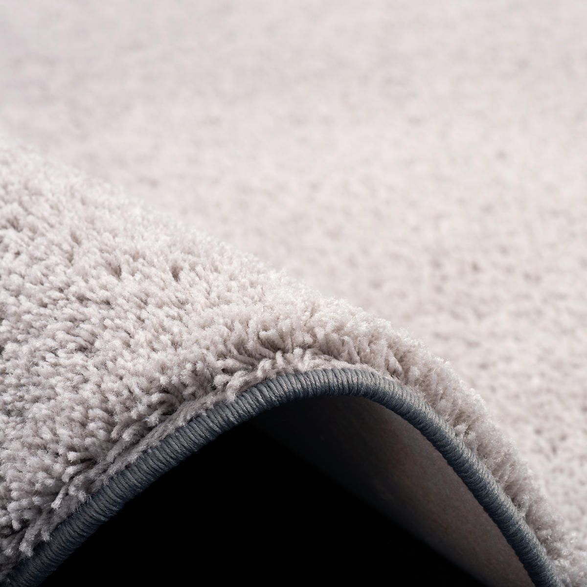 HOCHFLOR SHAGGY TEPPICH PALACE RUND - Grau, Textil (100/100cm) - Snapstyle