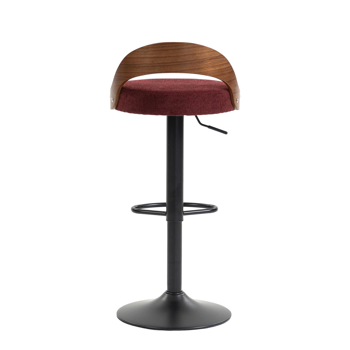 BARHOCKER,DREHSTUHL,RATTAN 360° drehbar2er-Set,Rot - Rot, Metall (42/77/42.5cm) - LVHOM