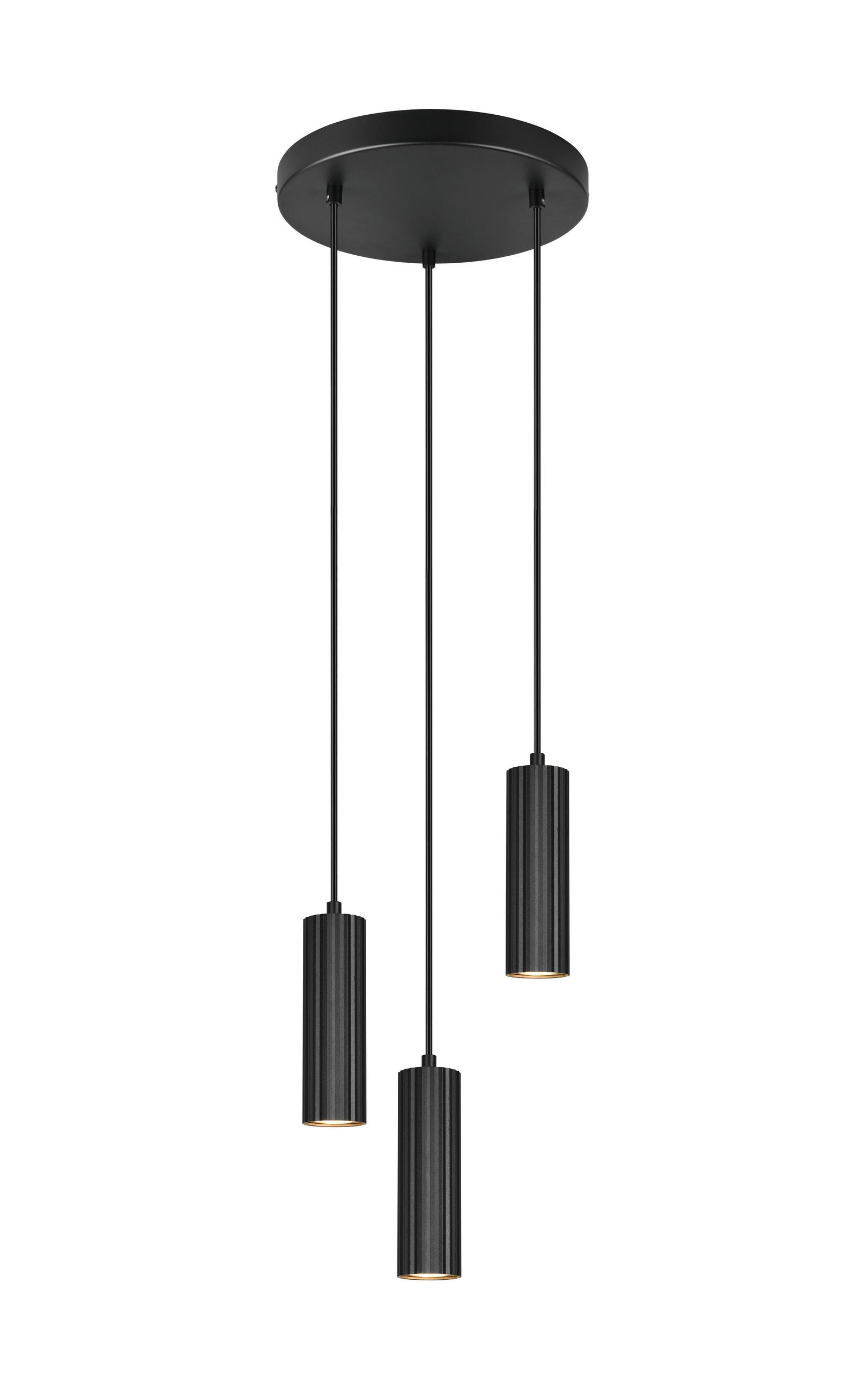 Trio Leuchten Hängelampe Schwarz 28x150x28 cm