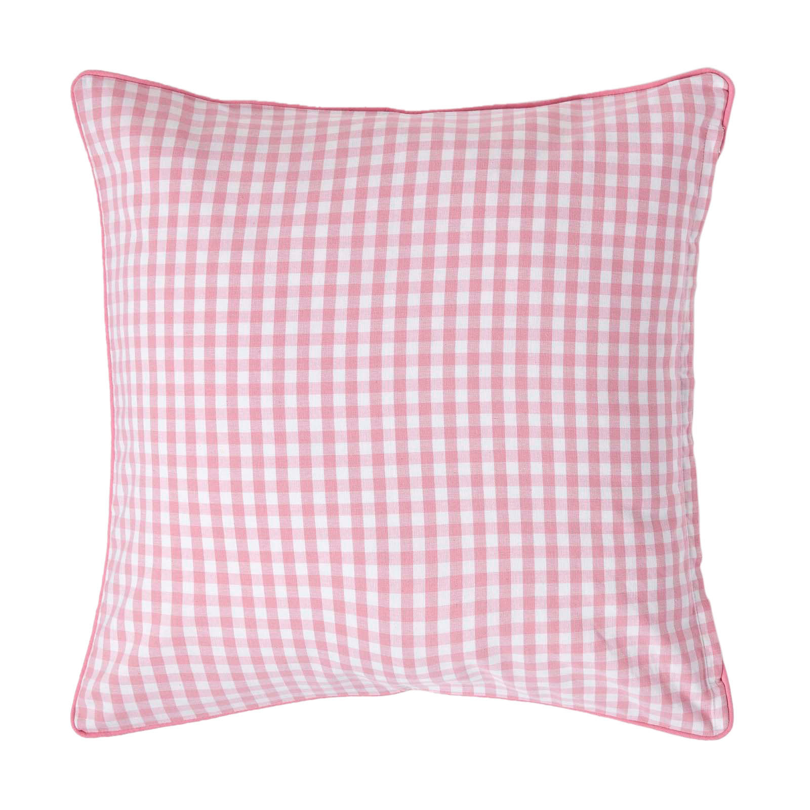 KISSENHÜLLE Vichy-Karo 60/60 cm, 100% Baumwolle - Rosa, Textil (60/60cm) - Homescapes