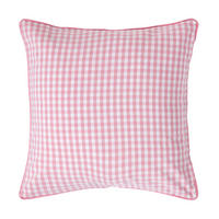 KISSENHÜLLE Vichy-Karo 60/60 cm, 100% Baumwolle - Rosa, Textil (60/60cm) - Homescapes