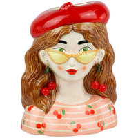 PFLANZFIGUR Cherry Lady - Multicolor, Keramik (20.7/27.4/14.7cm) - FURNARO