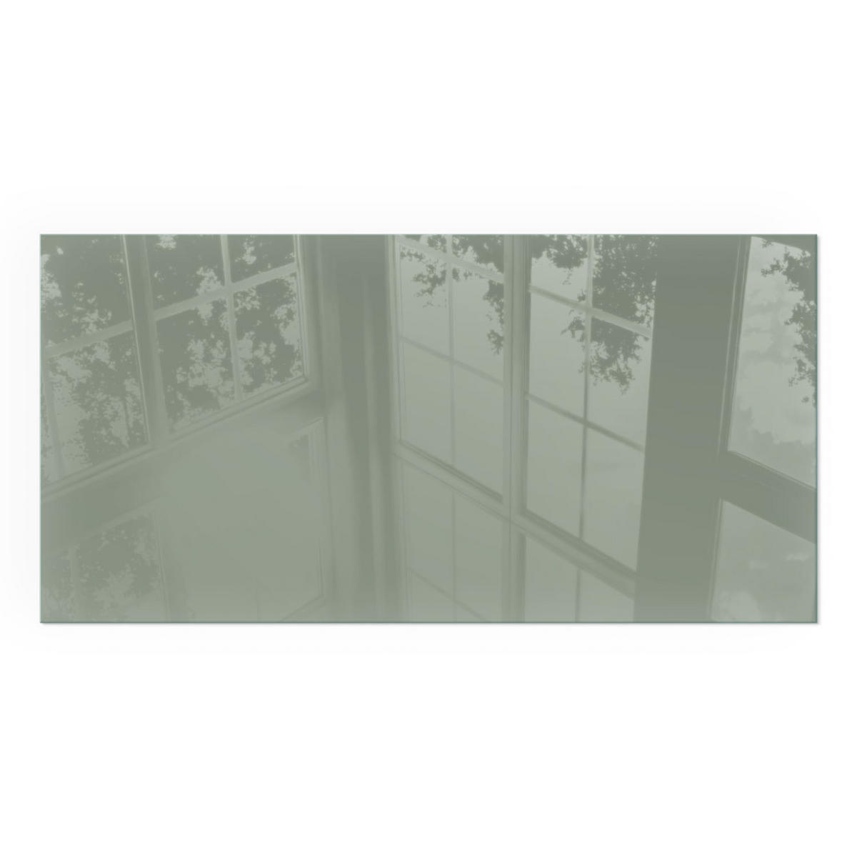 GLASPLATTE für Kamin 140x70 cm - Grün, Glas (140/70/0.4cm) - TULUP