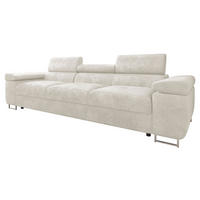 SOFA Torezio 3 - Creme, Holz/Textil (263/90/102cm) - MIRJAN24