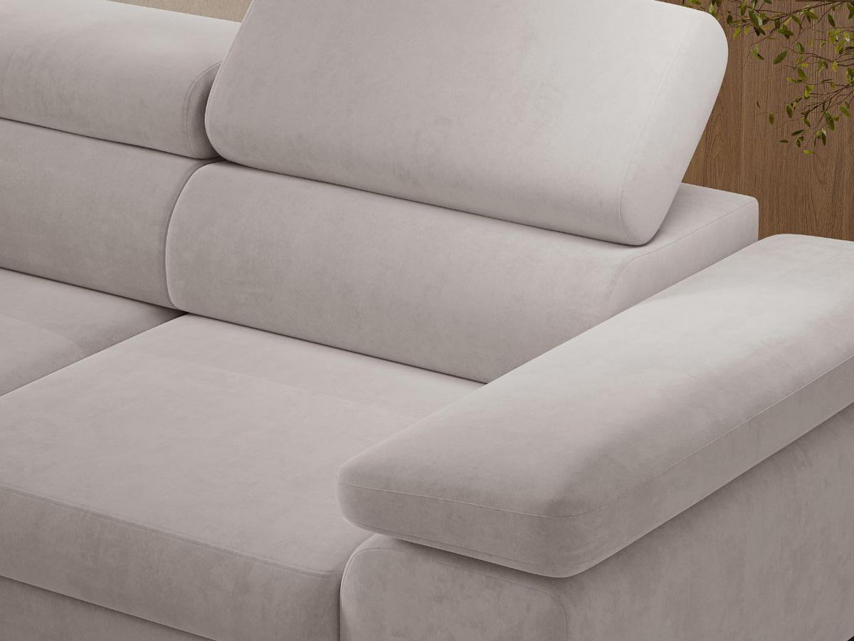 ECKSOFA Argon Grau Rechts - Schwarz/Grau, Holz/Textil (190/255cm) - Graingold