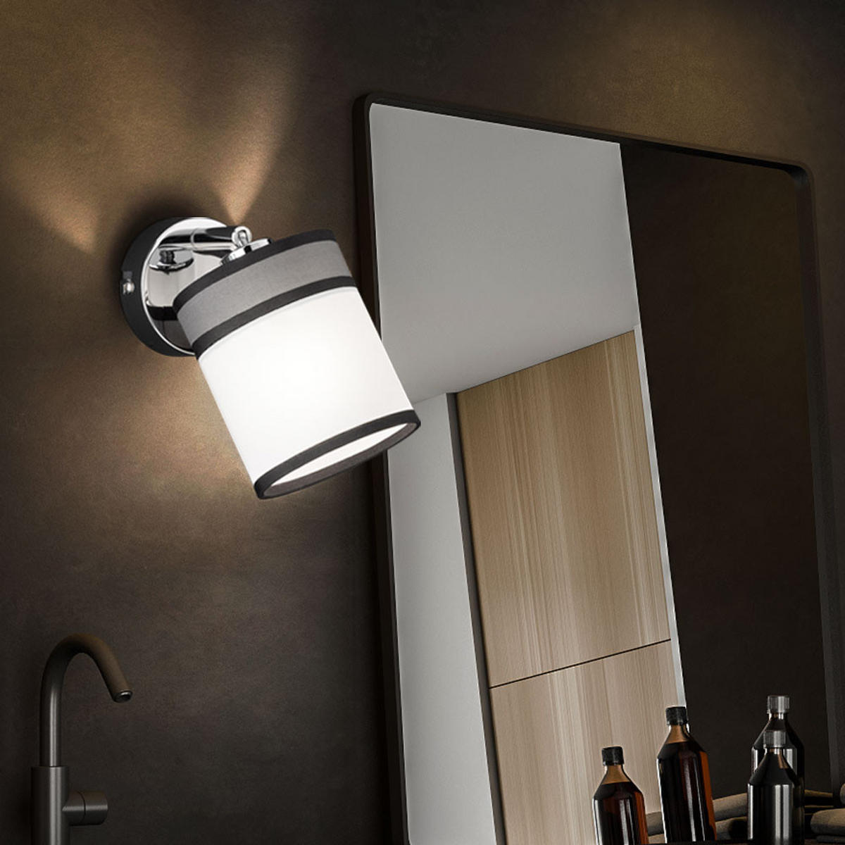 LED WANDLEUCHTE Metall Weiß - Weiß, Metall (15.5/15.5/10cm) - Wofi
