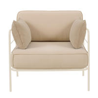 GARTENSTUHL Preggel Beige/Creme mit wasserabweisendem Stoff - Beige, Textil (80/80/79cm) - Selsey