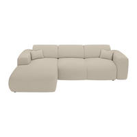 SOFA - 5 Personen - Stoff - Beige POGNI - Beige, Textil (283/77/180cm) - Vente-Unique