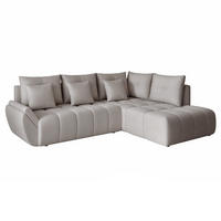ECKSOFA DOLCE mit Schlaffunktion und Bettkasten Hellgrau - Hellgrau, Holzwerkstoff/Kunststoff (266/190cm) - Idohome