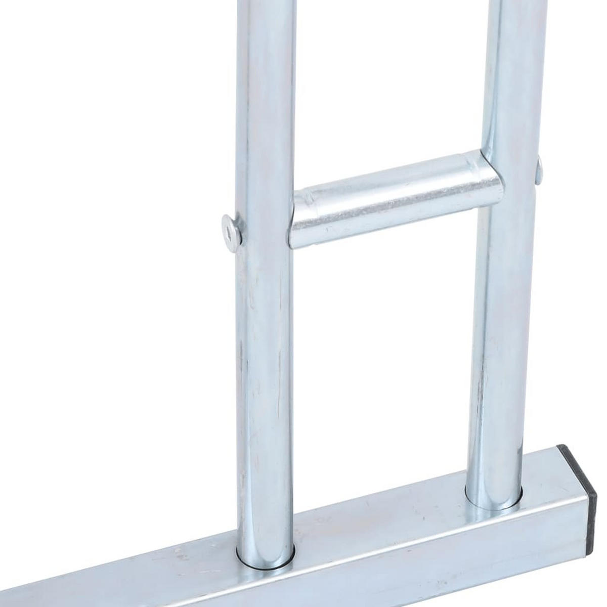 FAHRRADSTÄNDER Für 4 Fahrräder Freistehend Verzinkter Stahl - Silberfarben, Metall (39.5/73/104cm) - vidaXL