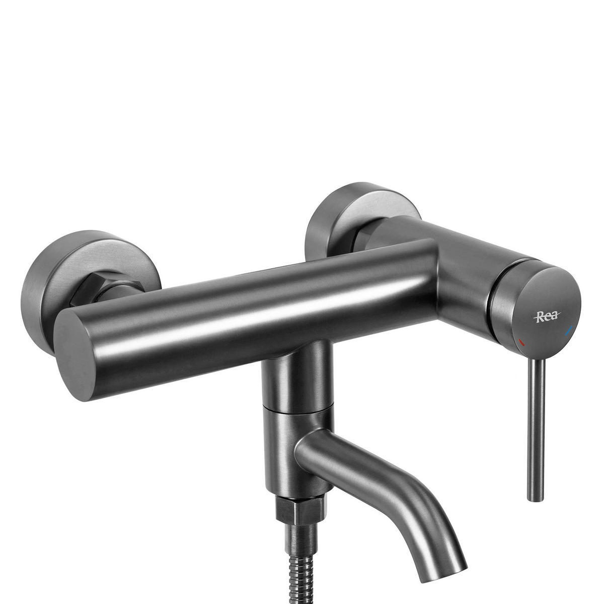 WANNENARMATUR Rea Clif Titan - Titanfarben, Metall (22/11/19cm) - REA