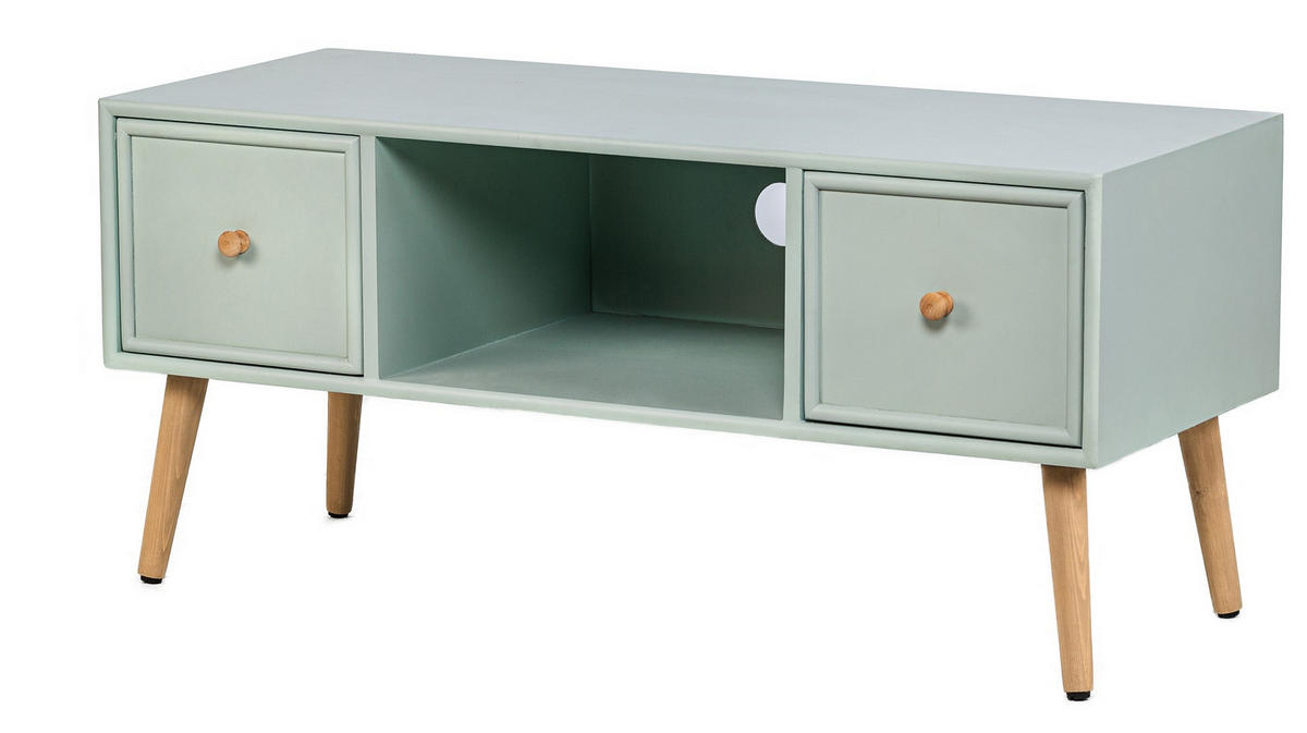 TV-SCHRANK Rechteckig Grün 100 x 42 x 45 (cm) - Grün, Holz (100/46/40cm) - Nordlys