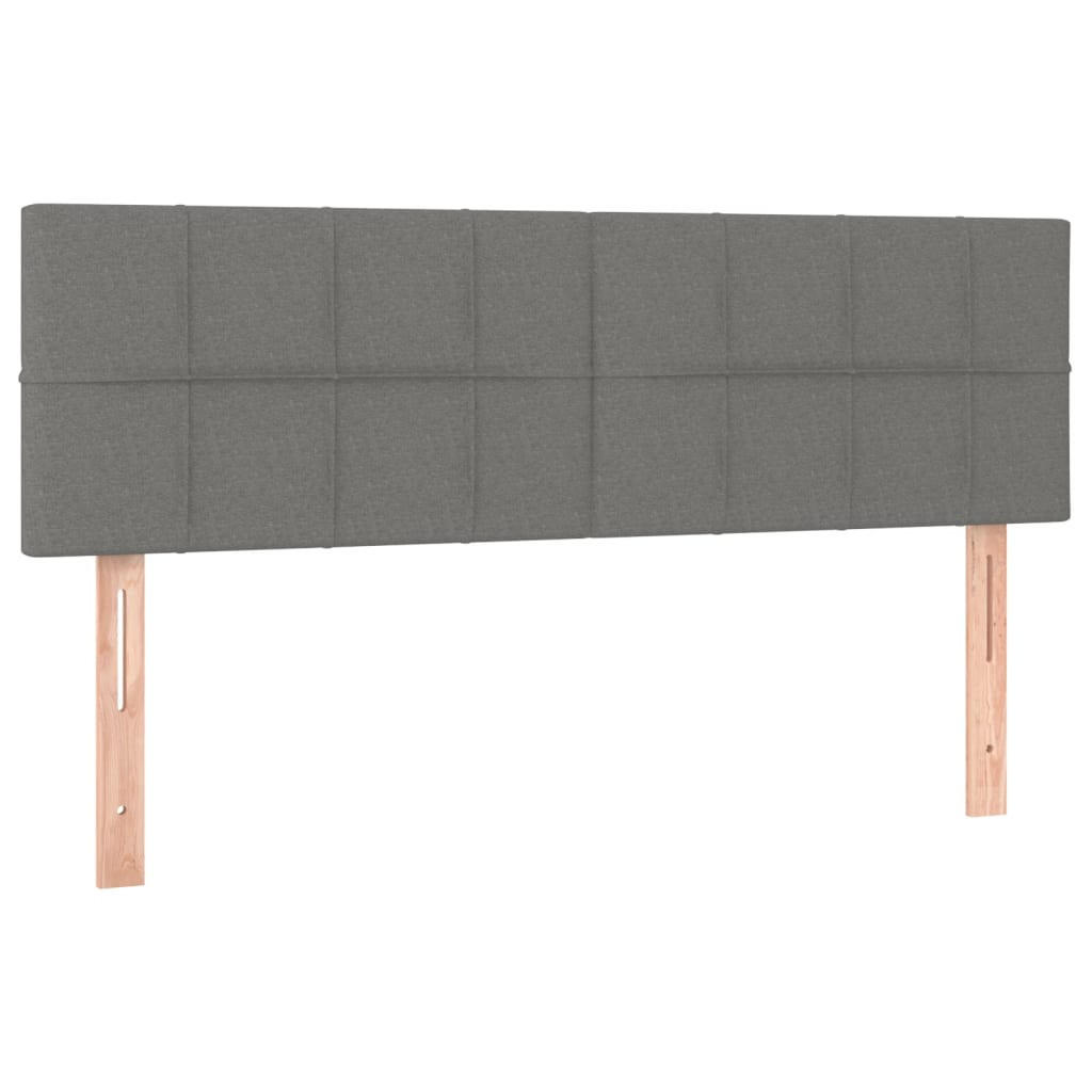 vidaXL Kopfteile Dunkelgrau 5x88x144 cm