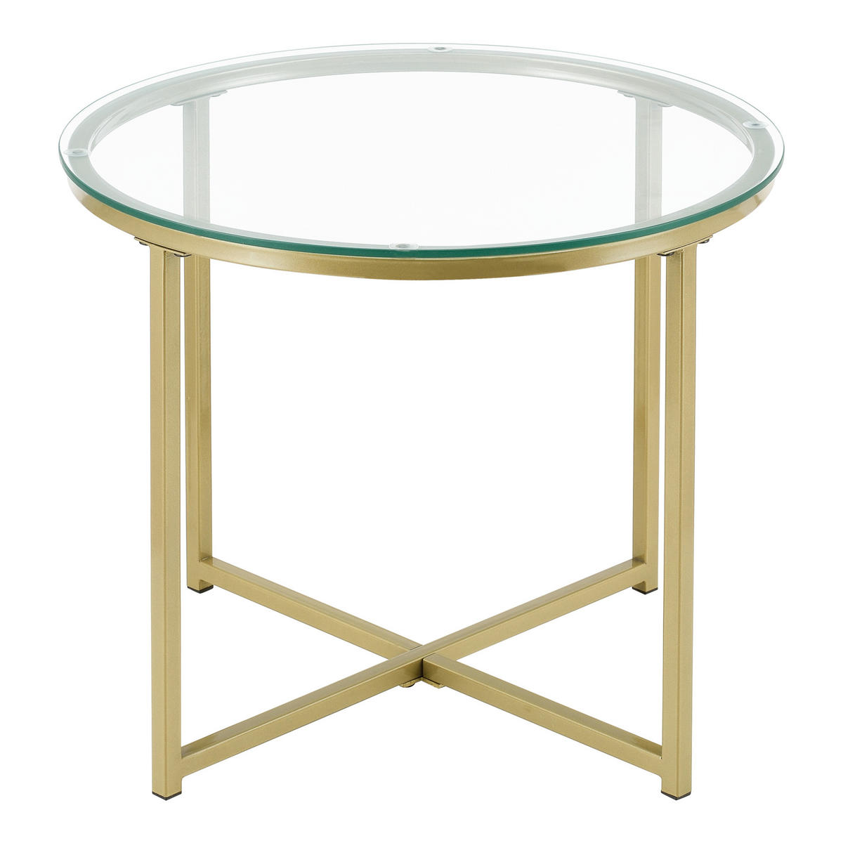BEISTELLTISCH Alavieska - Goldfarben, Metall (50/50/42cm) - [en.casa]